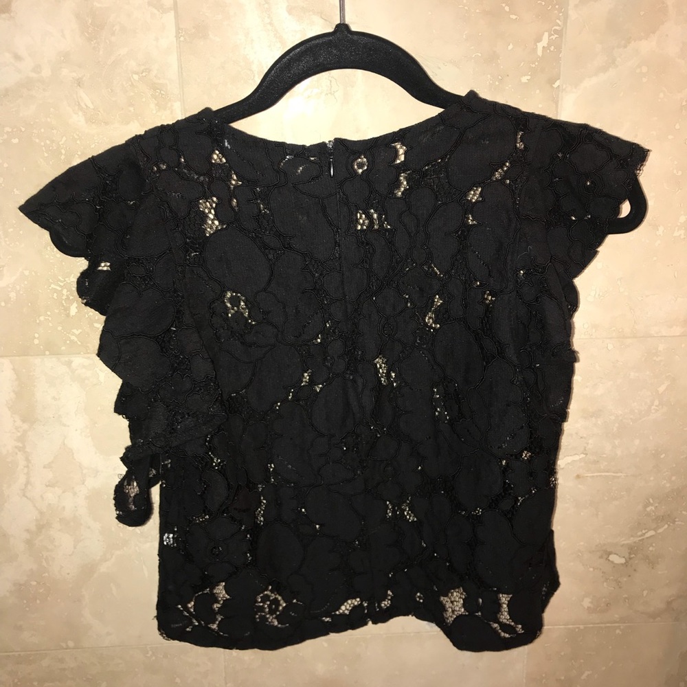 Zara Black Lace Top Size M